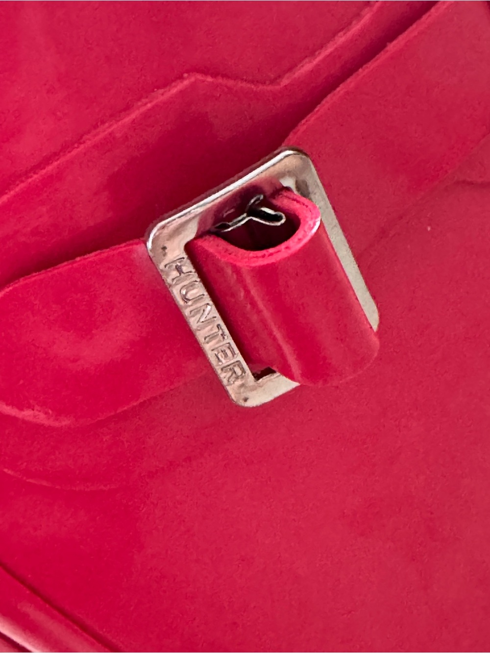 Hot Pink Gloss Short Hunter Rain Boots - Picture 5 of 9